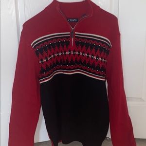 Chaps Quarter Zip Sweater
